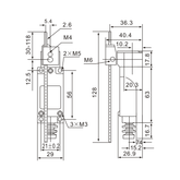 Tianyi Switch ME-8107 Adjustable Rod Lever Arm Momentary Limit Switch